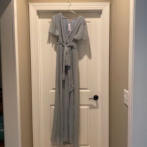 Baltic Born Knox Dotted Maxi Dress, Light Sage, M, NWTs!